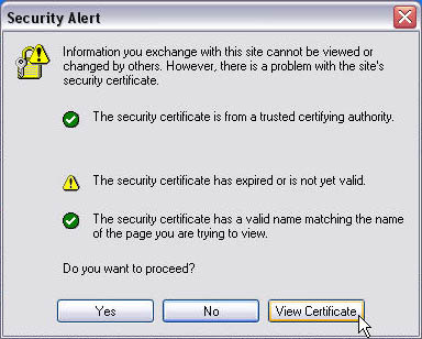 Identifying invalid SSL certificates