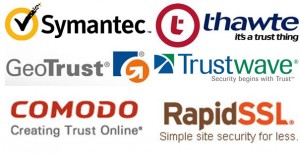 Symantec, VeriSign, Thawte, geotrust, Trustwave, comodo, rapidssl