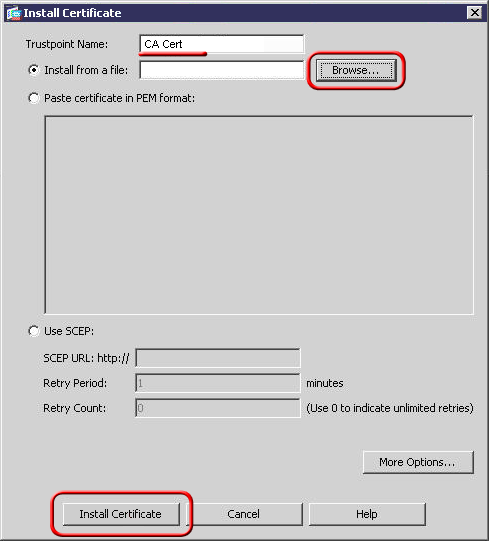 Failed to validate certificate