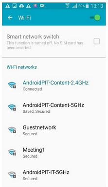 set Android wifi setting