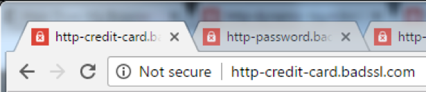 Not Secure, HTTP Warning