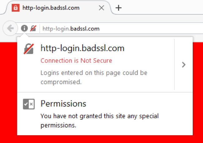 warning about insecure login pages, chrome 56, firefox 51