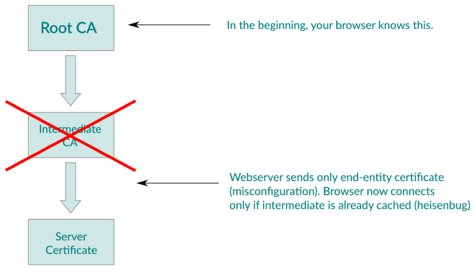 Intermediate Certificate Fingerprinting