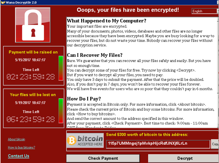 WannaCry Ransom Total