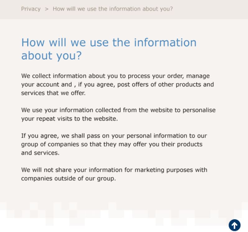 GDPR privacy notice examples