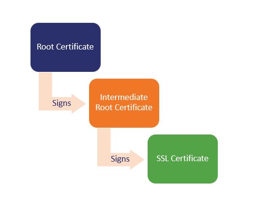 difference between root and intermediate certificate