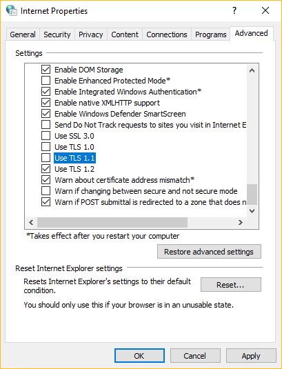 Google Chrome 72 deprecates support for TLS 1.0, TLS 1.1