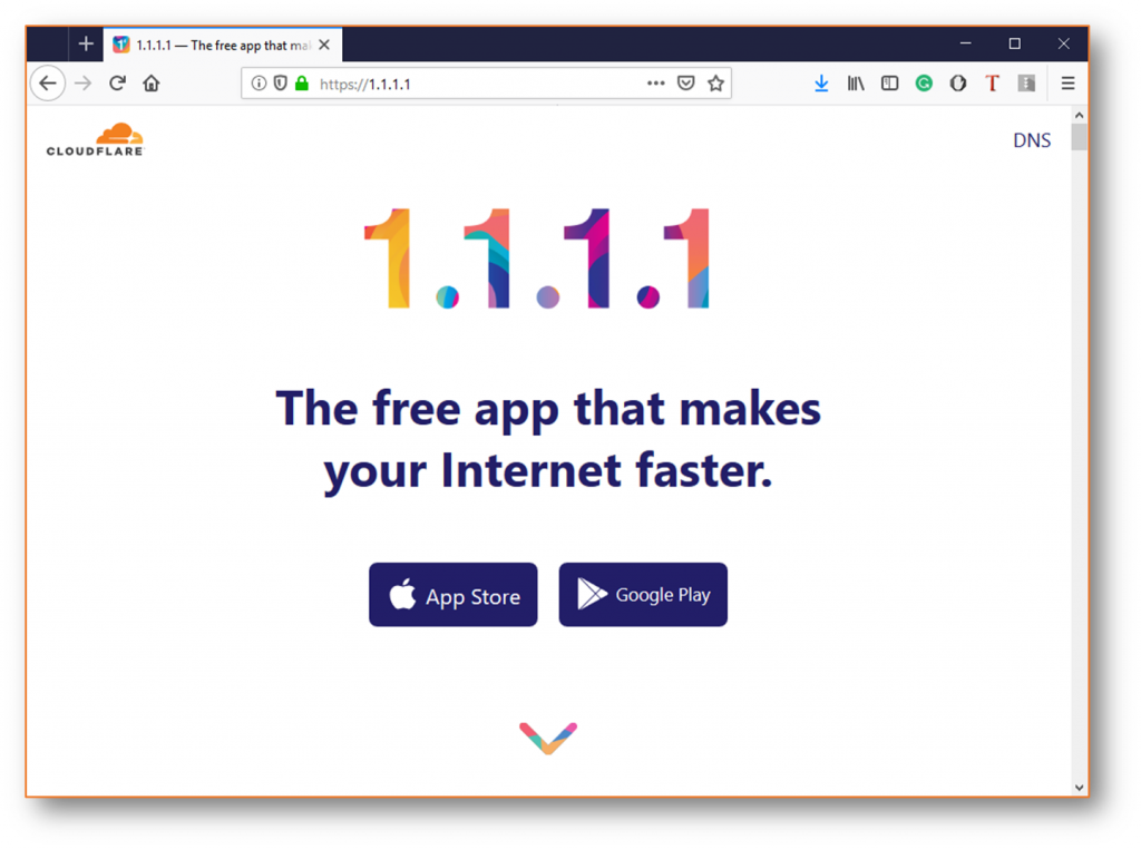 Cloudflare 1.1.1.1 DNS Service