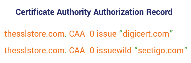 An example graphic of a CAA record