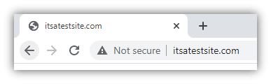 Not secure warning in Chrome (not HTTPS)