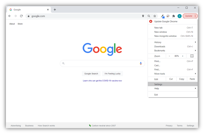 The first of 7 screenshots that shows how to import your client authentication certificate in Google Chrome using the certificate important wizard tool.