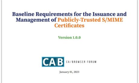 CA/B Forum S/MIME Baseline Requirements screenshot feature image