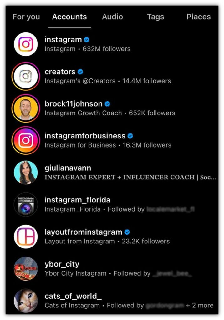 A graphic that shows how the similar verified blue checkmark looks on Instagram