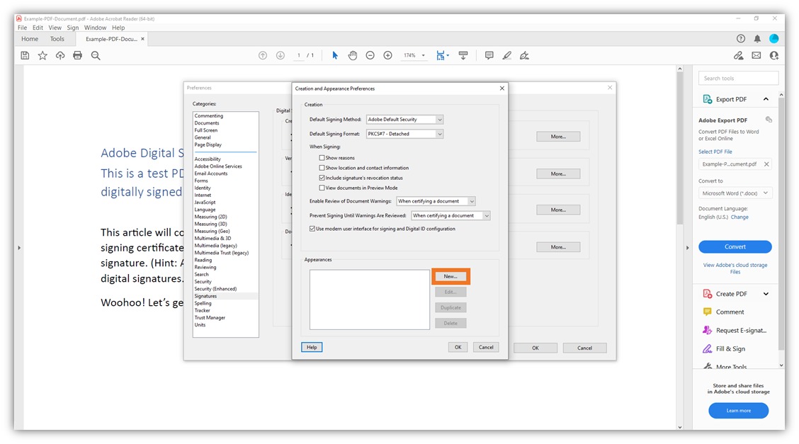 How to Create a Custom Digital Signature in Adobe Acrobat Reader ...
