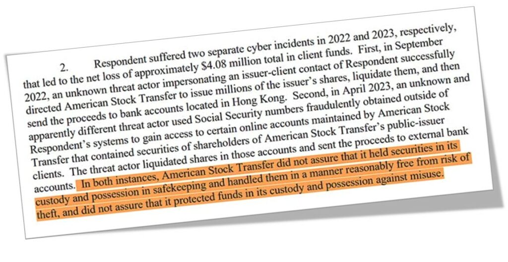 An edited screenshot from the SEC's filing PDF document, which I've highlighted to call out a specific line of text.