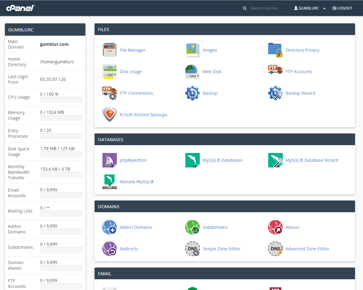 cPanel Step3