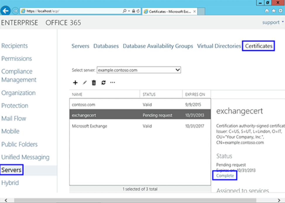 MS Exchange 2013 Step6