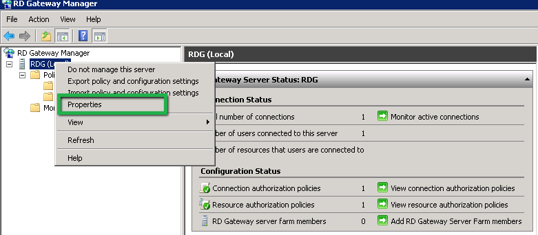 Remote Desktop Gateway Manager