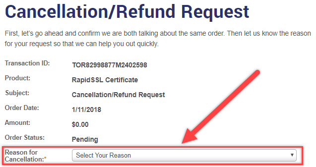 Refund Request