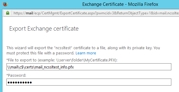 Export Exchange Certificate