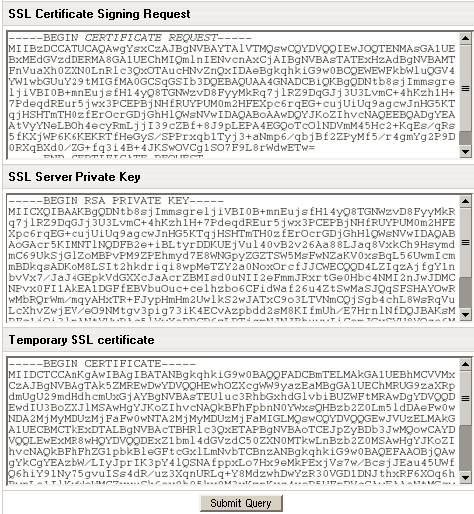 Generate private key from ca certificate of registration